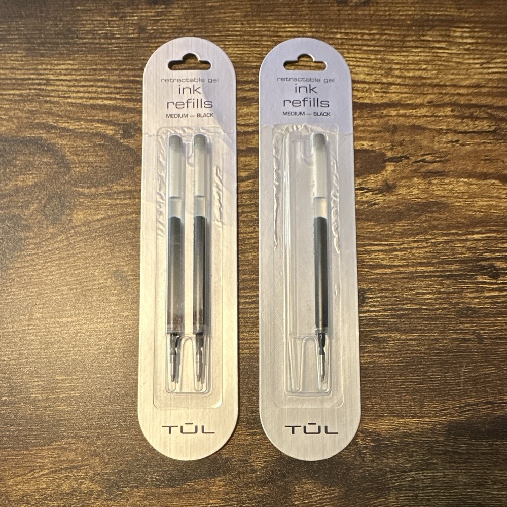 TUL Retractable Gel Ink Refills (3 Each) For Retractable Gel Pens